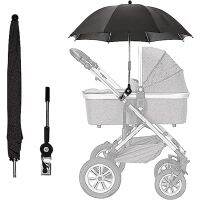 Baby Stroller Parasol, Sun Shade, Waterproof Universal Umbrella With Clamp, 360 Degree Adjustable UV Protection Stroller