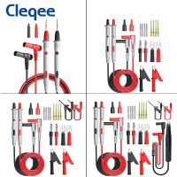 Cleqee P1503 Series Multimeter Test Leads Kit with Replaceable Needle Probe 4mm Banana Plug Alligator Clip SMD Test Cable