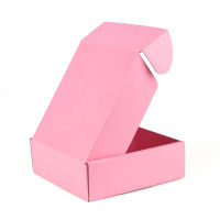 5pcs 10pcs pink gift box festival celebration packing box 3-layer corrugated box supports customized size and printing logo