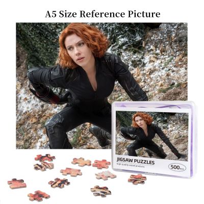 Black Widow Wooden Jigsaw Puzzle 500 Pieces Educational Toy Painting Art Decor Decompression toys 500pcs