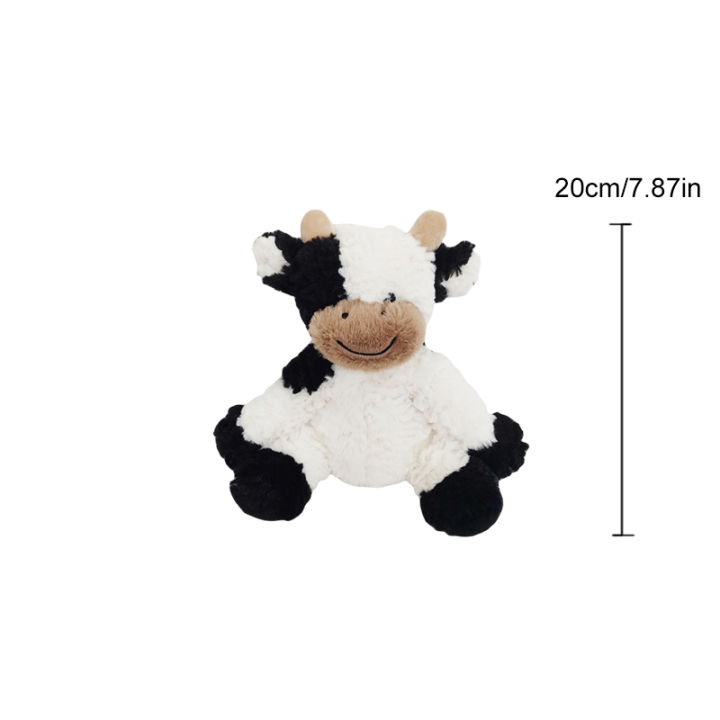 ไส้วัวสัตว์น่ารักตุ๊กตารูปวัววัวนั่งของเล่นตุ๊กตากอดหมอนสำหรับผู้ใหญ่เด็ก