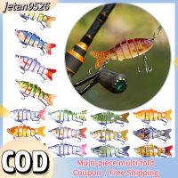 【คลังสินค้าพร้อม】เหยื่อตกปลา10cm18g หลายส่วน Jointed เหยื่อตกปลาประดิษฐ์ Hard Tackle พร้อมตะขอแหลม10CM-18G-6 # Hook