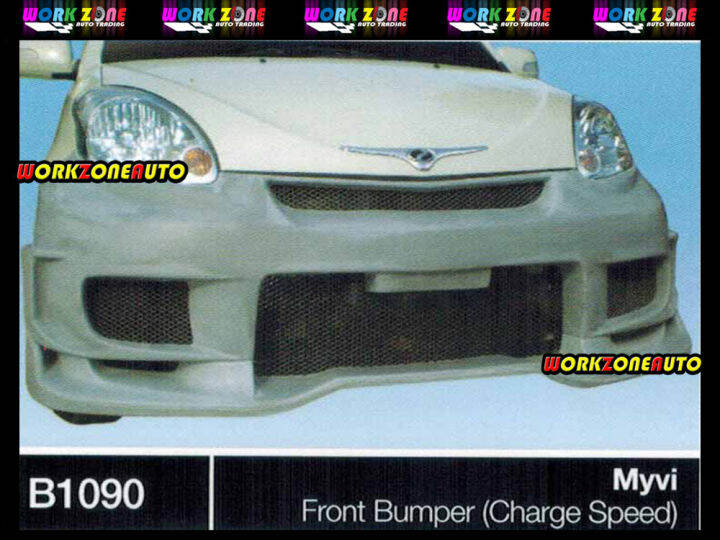 B1090 Perodua Myvi Fiber Front Bumper (Charge Speed) Body kit Bodykit