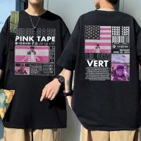 Rapper Lil Uzi Vert Pink Tape New Album Printed T Shirt Hip Hop Streetwear MenS Pure Cotton Tees Men Fashion Oversized T-Shirts S-4XL-5XL-6XL