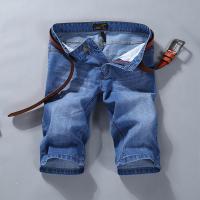 ชุดคาปรีลำลองเมืองบางทรงตรงสำหรับผู้ชาย Dibi84207 Celana Pendek Denim ฤดูร้อน