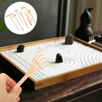 RUDMALL 1 ชุดเซนการ์เด้น Rake Sandbox Garden Rake Meditation Zen Garden Accessories