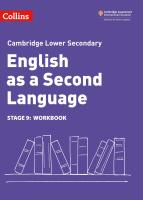 หนังสืออังกฤษใหม่ Lower Secondary English as a Second Language Workbook: Stage 9 (Collins Cambridge Lower Secondary English as a Second Language) (2ND) [Paperback]