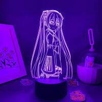 อะนิเมะ3D Led Illusion Night ไฟของขวัญสร้างสรรค์สำหรับเพื่อน Hatsune Miku Neon Lava โคมไฟตกแต่งห้องนอน Chuyin แฟนของขวัญ Light