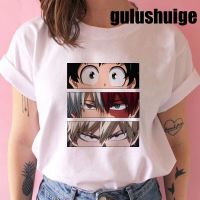 【HOT】Anime My Hero Academia Tshirt For Women Girls Outfit Summer Top Tee Tshirts_04100%cotton