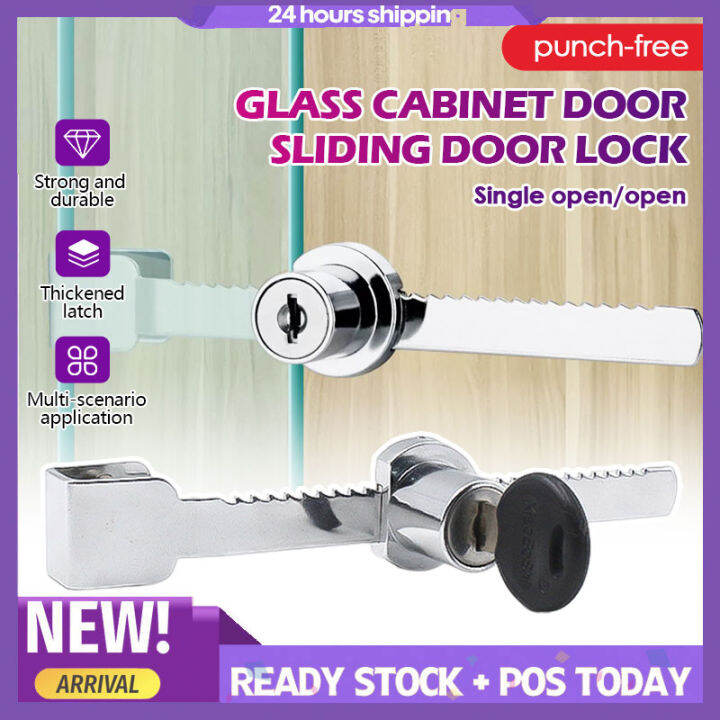 Glass Lock with Keys Sliding Window Glass Door Lock Shop