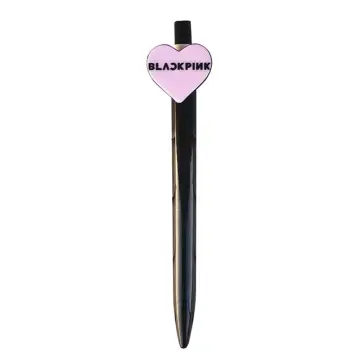 6 Pieces/Set BlackPink Retractable Gel Pen 0.5mm Black Ink Korean Girl  Group Black Pink Cute Girl Press Pen For Office Student Learning Stationery  Test Pen