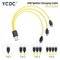 5Pcs 5V2A USB 2.0ถึง1234 Micro USB Cable Fast Charging สำหรับศัพท์ Android Samsung HTC LG Blackberry PSP AA AAA Usb ชาร์จ