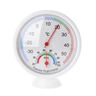 มัลติฟังก์ชั่นาฬิการูปเครื่องวัดอุณหภูมิความชื้นเมตรอุณหภูมิไฮโกรมิเตอร์ในร่มกลางแจ้ง