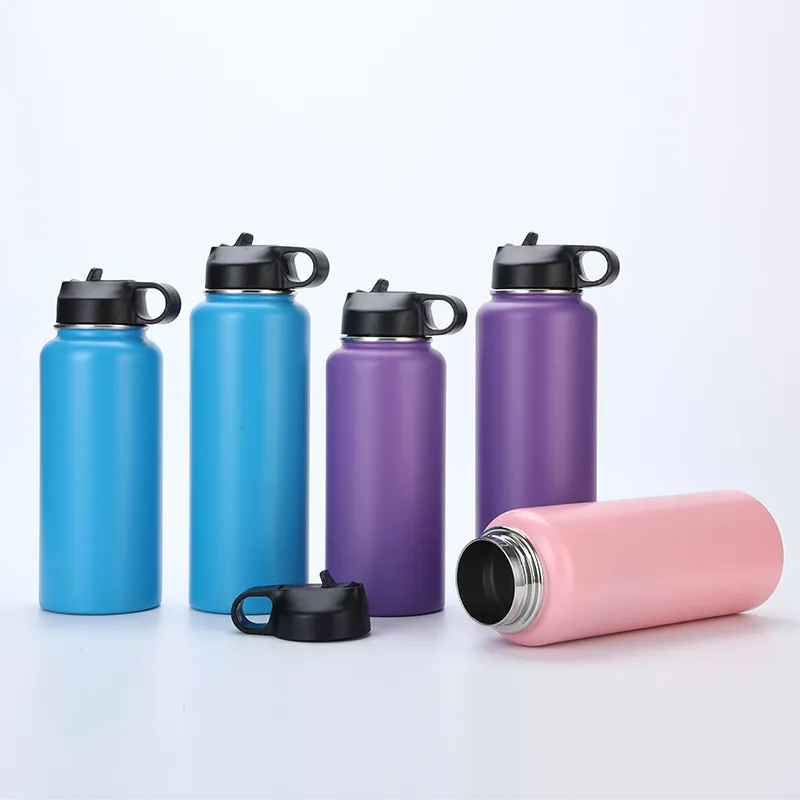 Water Bottle 32oz With Lid And Straw Portable Stainless Steel Metal Vacuum  Gym Sports Warmer Hydroes Insulated Thermos Flask