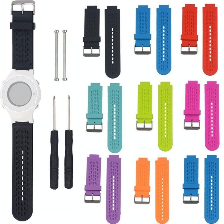 แถบนาฬิกาซิลิโคนสปอร์ตสำหรับ-s2วิธีการ-garmin-s4-สีดำ