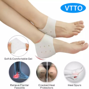 VTTO 1 PairSilicone Gel Heel Protector Heel Cups, Plantar Fasciitis Inserts