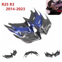 For Yamaha YZF R3 R25 YZF-R3 2014-2023 2015 2021 Motorcycle Front Fairing Guard Wind Wing Aerodynamic Winglet Decorative plate