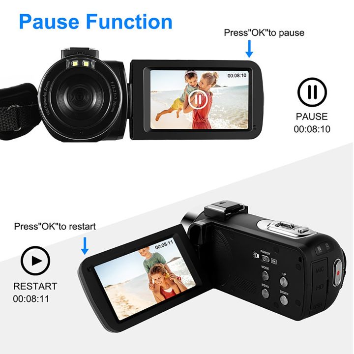 full-hd-1080p-video-camera-3-0-inch-camcorder-30fps-24-0-mp-16x-zoom-camcorders-video-recording-cameras-stock