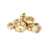 Brass Hex Bushing Reducer Pipe Fitting 1/8 1/4 3/8 1/2 3/4 1 M5 Threaded Reducing Copper Water Gas Adapter Coupler Connector Valves