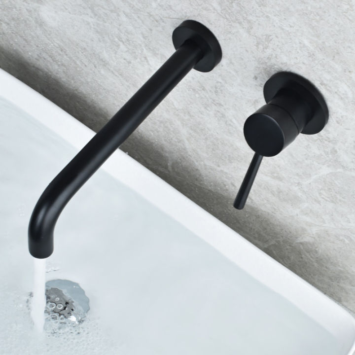 matte-black-basin-faucet-bath-basin-mixer-bathroom-vessel-washbasin-taps-hot-and-cold-water-concealed-wall-mounted-mixer-tap