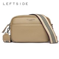 LEFTSIDE Genuine Leather Small Crossbody Bag for Women 2023 Brand Designer Solid Fashion High-quality HandBags and Purses