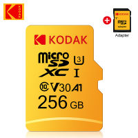 Intro 2023marzKodak Micro SD Card U3 V30 256GB 128GB SDXC Flash Memory Card C10 U3 4K HD Card of Micro Memory SD TF Card With SD Adapter