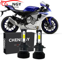 สำหรับ Yamaha YZF R1 2015 2016 2017 2018 2019 (ไฟฉายคาดศีรษะ)-(1คู่) ไฟหน้าไฟฉายคาดศีรษะ LED ชุดแปลง6000K LHL CG LY X15