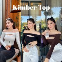 ?Kimber Top? เสื้อปาดไหล่เว้าอก งานตัวยาวแขนยาว รุ่นนี้ผ้าเรยอนรัดรูป สวยต้องมี