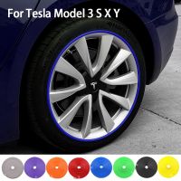 ☄ For Tesla Model 3 Y S X Rimblades Car Vehicle Color Wheel Rims Protectors Decor Strip Tire Guard Line Rubber Car Accessories