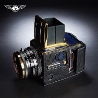 กระเป๋าหนังวัวหนังสัตว์แท้กล้องทำด้วยมือเคสกล่องร่างกายสำหรับ Hasselblad 503CW 503CX Cxi 501ซม. 500ซม. แถบปิดป้องกัน J15