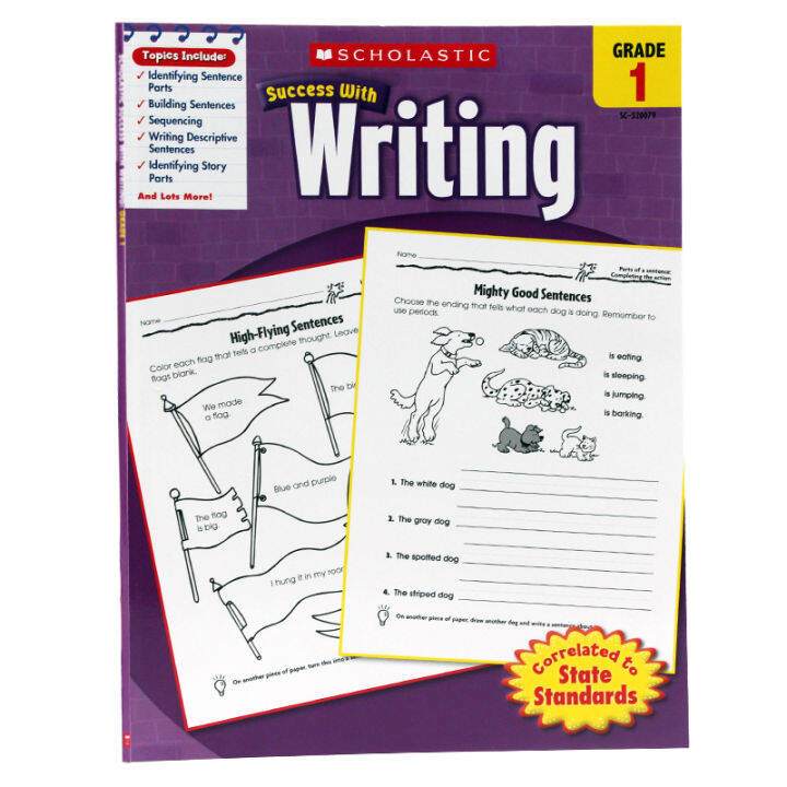 english-original-learning-success-series-academic-success-with-writing-grade-1-first-grade-writing-exercises-primary-school-students-workbook-english-to-improve-childrens-learning-english-teaching-mat