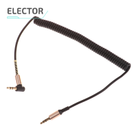 Elector Elbow Spring 3.5mm Audio EXTENSION สายไฟหูฟังสายลำโพง Extender CORD