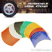 【hot】♚✴  16Pcs 10/12/14inch Motorcycle Rim Reflective Stickers Decal