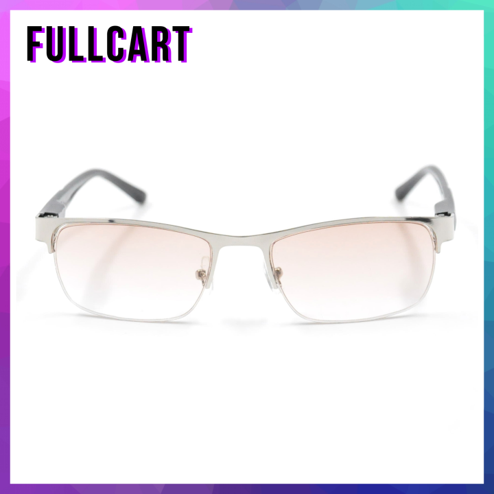 แว่นสายตา-แว่นสายตาสั้น-แว่นสายตายาว-แว่นกึ่งไร้ขอบ-แว่นกันแดด-ป้องกันแดง-uv400-ผลิตจากสแตนเลสอย่างดี-ทรงสี่เหลี่ยมผืนผ้า-by-fullcart