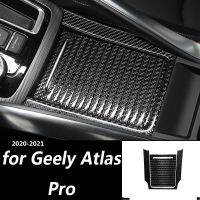 For Geely Atlas Pro Emgrand Boyue Pro Proton X70 Azkarra 2020 2021 Car Interior Decoration Carbon Fiber Pattern Patch DIY Access