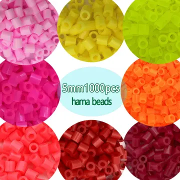 2.6mm 1000pcs/red orange yellow pink Perler Iron Beads for Kids Hama Beads  Diy Pixel Puzzles High Quality Handmade Gift Toy