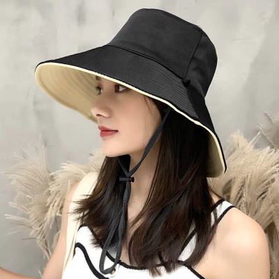 [hot]Summer Foldable Bucket Hat Unisex Women Outdoor Sunscreen Cotton Fishing Hunting Cap Double Side Sun Prevent Hats Bucket Hat