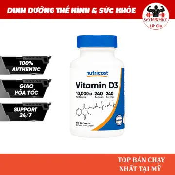 Tìm nơi bán vitamin D3 10000 IU chất lượng, có hoàn tiền và miễn phí vận chuyển không?