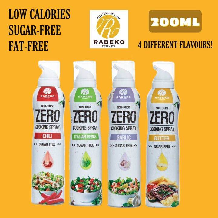 Rabeko ZERO LowCalorie Cooking Sprays 200ml [4 Flavours Available] Lazada Singapore