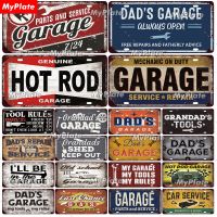 โรงรถป้ายโลหะดีบุกป้ายทะเบียน Vintage ตกแต่ง Man Cave Plaque Home Wall Decor Bar ป้ายรถ Poster