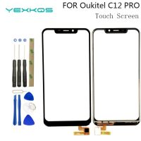 Untuk Ouki C12 Pro Sensor Skrin Sentuh Panel Kaca Luar Kanta Sentuh OUKI C12 C12pro Bagian Epembaikan Efon Bimbit Alat Pelekat