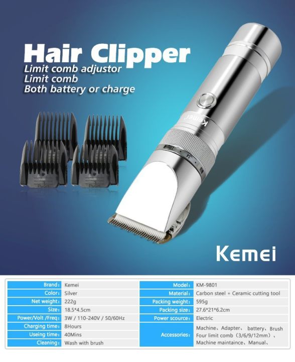kemei-hair-clipper-rechargeable-hair-trimmer-hair-cutting-men-beard-razor-electric-trimmer-electric-shaving-machine-for-barber