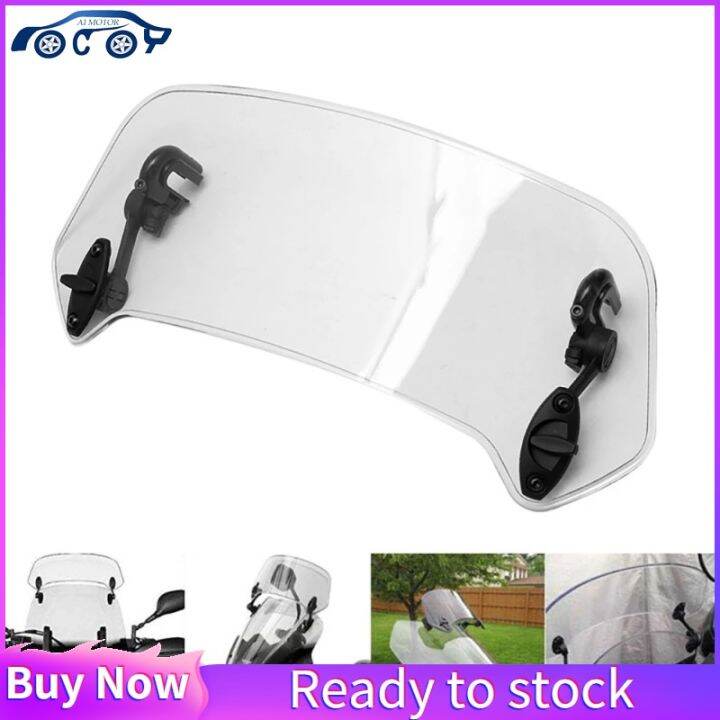 Motorcycle Windshield Extension Wind Deflector Heightened Adjustable