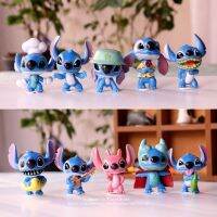 【SALE】 tiorinsecur1988 Lilo &amp; Stitch โมเดล5ซม. 10ชิ้น/เซ็ต,คอลเลกชั่นรูปท่าทางอนิเมะตกแต่งหุ่นของเล่นสำหรับเป็นของขวัญเด็ก