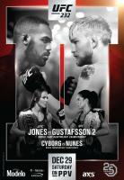 ฟิล์มศิลปะพิมพ์ลาย232 Fight Jones V Gustafsson 2โปสเตอร์ผ้าไหมของตกแต่งผนังบ้าน24X36นิ้ว0726