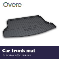 1Set Car Cargo rear trunk mat For Nissan X-Trail 2020 Xtrail 2021 2014 2015 2016 2017 2018 2019 Anti-slip carpet Waterproof mat Rear Trunk Tray Cargo Boot Liner Mat Floor Protector Carpet Mud Kick Accessories