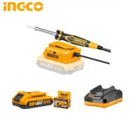 INGCO ชุดหัวแร้งปากกาไร้สาย หัวแร้งไร้สาย แบตเตอรี่ 20 โวลต์ รุ่น CSILI2001 Tools Station