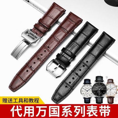 【Hot Sale】 Suitable for 10000 GUO pilot watch straps High-grade top-layer cowhide wear-resistant anti-sweat soft leather strap