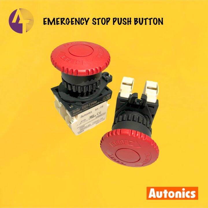 AUTONICS Emergency Stop Push Button 22mm S2ER E3RB Series | Lazada