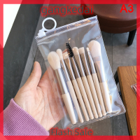 Gangke 8pcs Mini Pro แปรงแต่งหน้าเริ่มต้น Matte ไม้จับแปรงนุ่มแบบพกพา